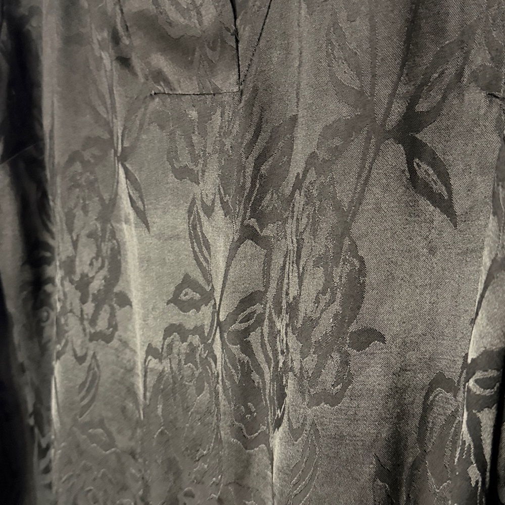 Chico's Elegant Black Long Sleeve Blouse 2 - Picture 8 of 9
